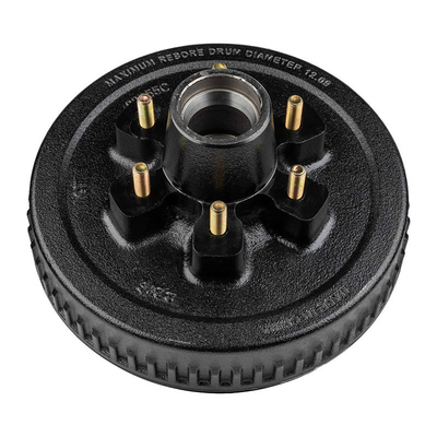 트레일러 부품 7000 lb 8 Lug 6 1/2 12 인치 브레이크 드럼 내구성 및 트레일러 브레이킹