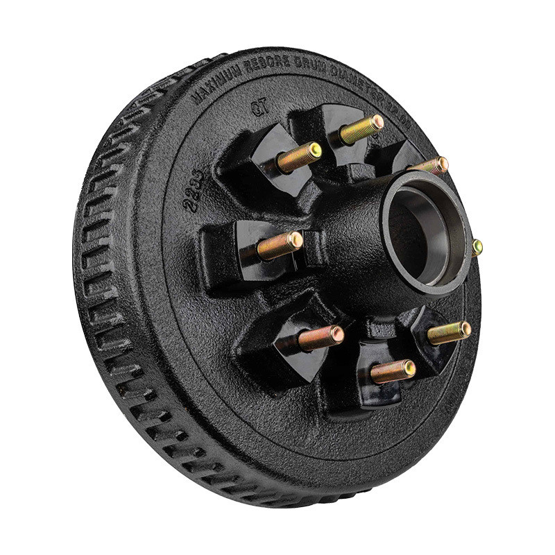 트레일러 부품 7000 lb 8 Lug 6 1/2 12 인치 브레이크 드럼 내구성 및 트레일러 브레이킹